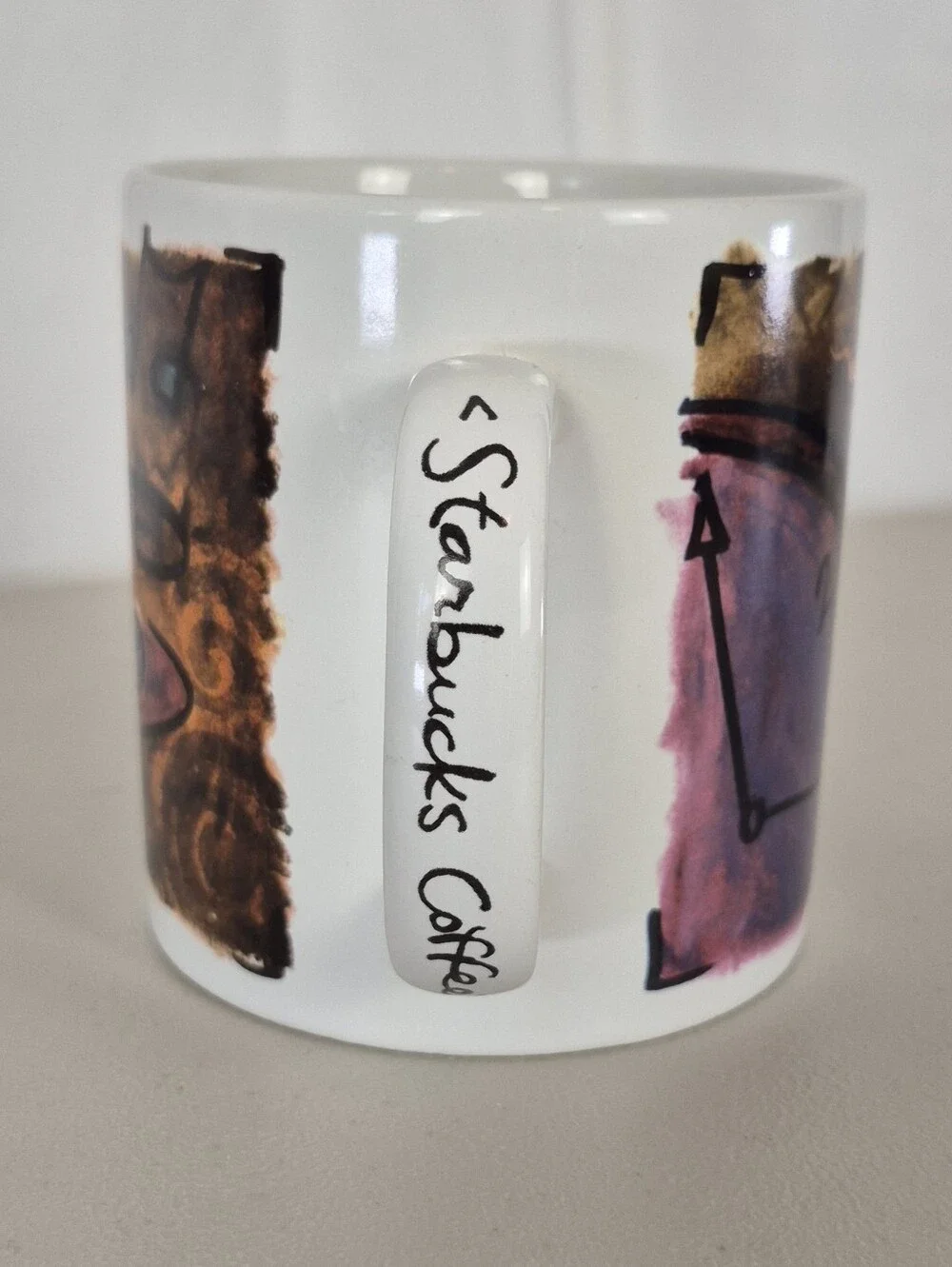 Starbucks Vintage 1998 Whimsical Art Coffee Break Essentials Mug - Jumbo 20 oz.